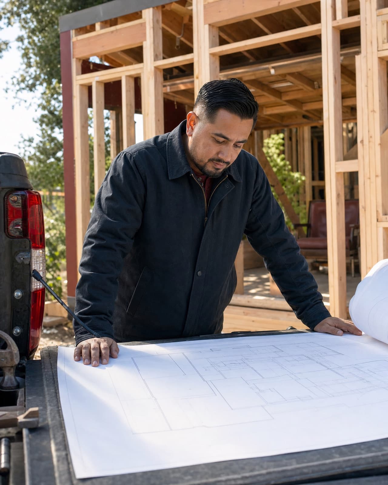 A contractor on site